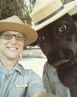 Tim Iverson a graduate from our program enjoying his work as a park ranger